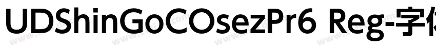 UDShinGoCOsezPr6 Reg字体转换 UDShinGoCOsezPr6 Reg字体转换